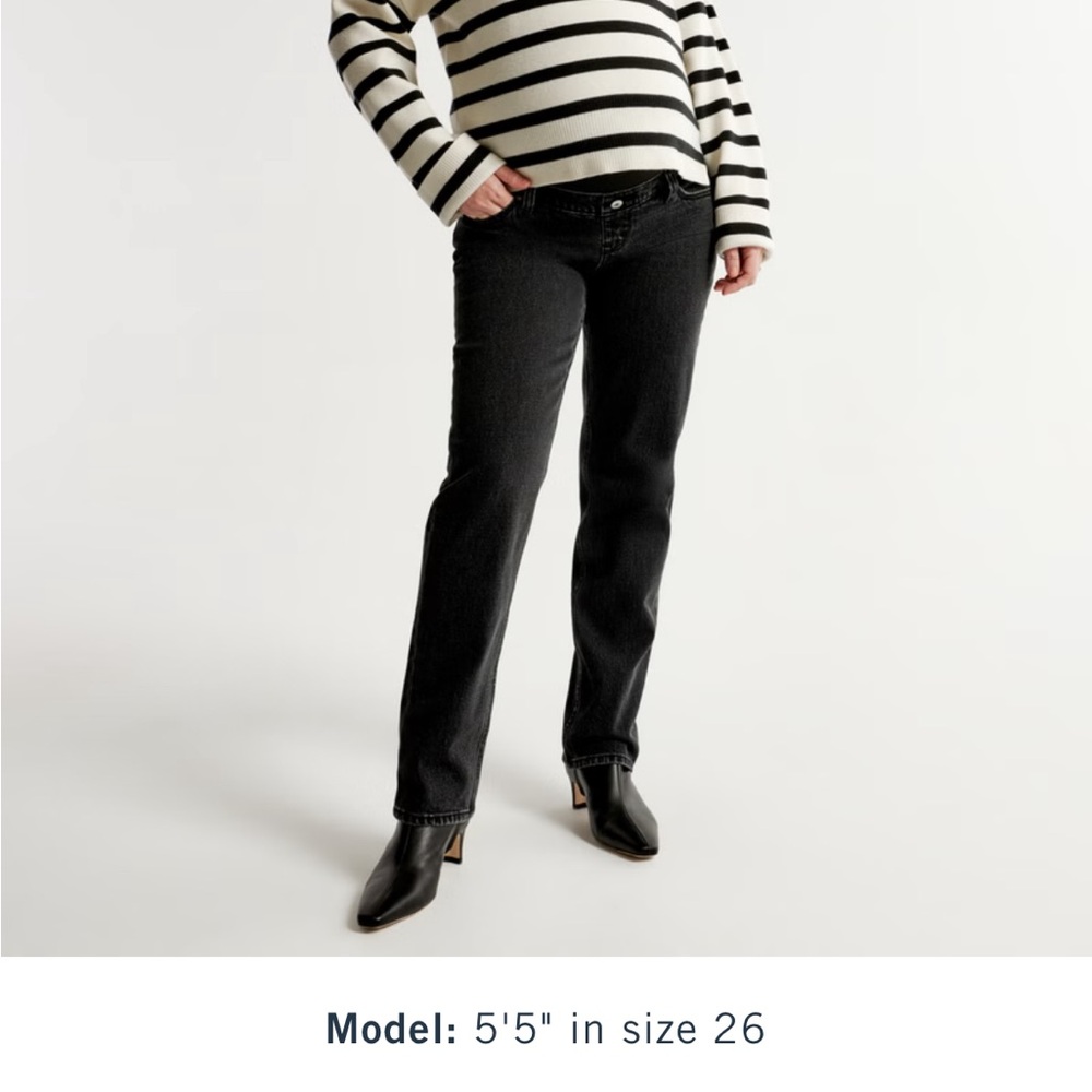 Abercrombie & Fitch Black Cropped Ankle Jeans